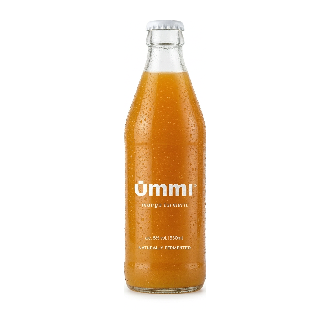 ūmmi Mango & Turmeric, 12 x 330ml bottles, naturally fermented 6% alc aperitivo