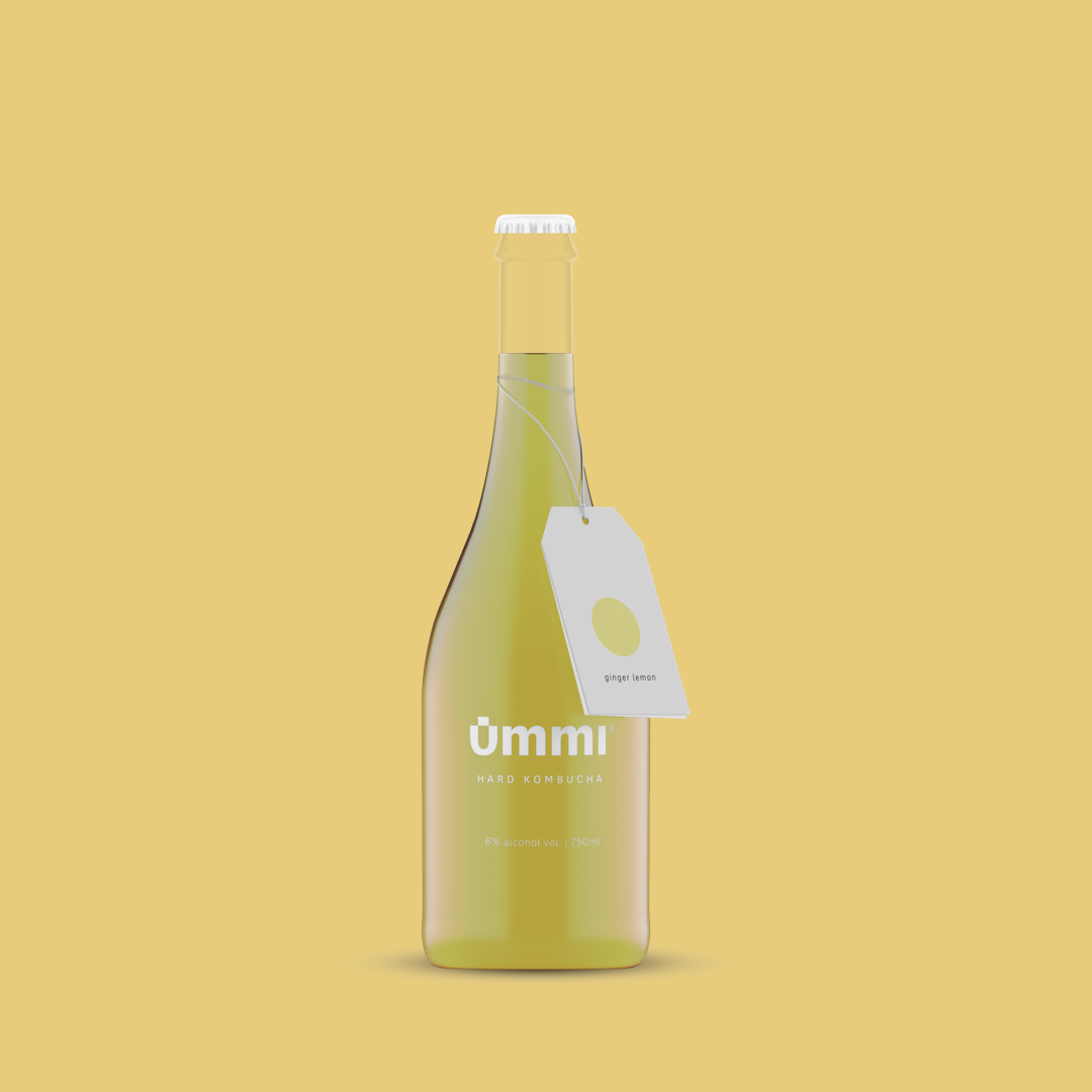 ūmmi Ginger & Lemon, 750ml bottle, naturally fermented 6% alc aperitivo