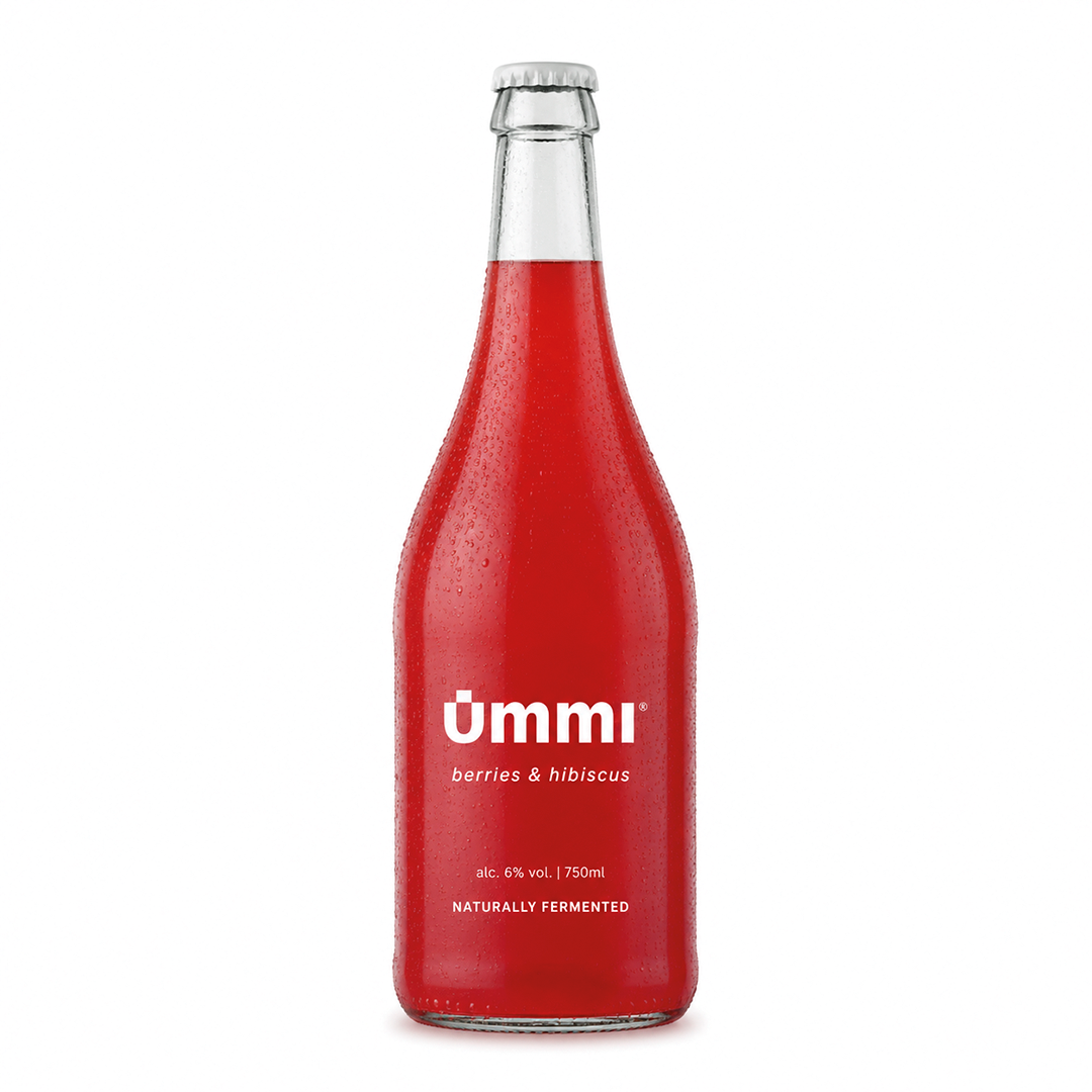 ūmmi Hibiscus Berry, 750ml bottle, naturally fermented 6% alc aperitivo