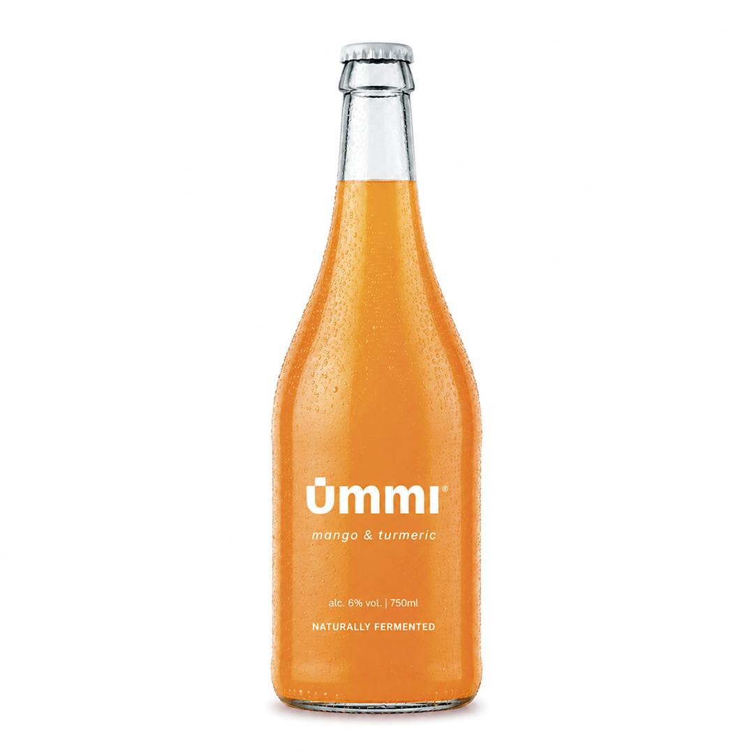 ūmmi Mango Turmeric, 750ml bottle, naturally fermented 6% alc aperitivo